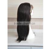 Natural Black Kinky Straight 100% Human Hair Full Lace Wig With Baby Hair thumbnail-1