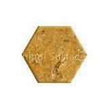 Gloss ( 1500grit Without Wax ) Yellow Hexagon Artificial Marble Tiles Artificial Marble 12mm thumbnail-1