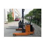 Adjustable Fork 360 Rotator Warehouse Stacker , 1.5 Ton Electric Reach Stacker