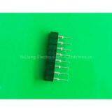 2.54mm pitch single row dip type round pin female header