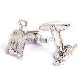 Vivid Silver Plating Wine Bottle Opener Cufflinks for Mens thumbnail-4