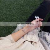 Water Drop Bracelet Simple Transparent Disk Glossy Glass Bead Bracelet thumbnail-2