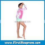 Lovely Pink Dot Online Cheap Pink Color Rash Guards thumbnail-5