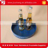 Custom bule round ps anti slip bar tray with printing