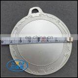 Plain Blank Die Casting Metal Zinc Alloy Silver Medal thumbnail-3