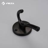 Fancy Design Filta Hardware Eco-Friendly Home Design Storage Black Double Zinc Alloy Coat Hook Hanger 6588 thumbnail-1