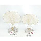 Fashion Metal Hollow Leaf Shape Candle Holder for Home Decoration thumbnail-4