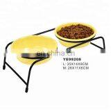 Hangzhou Tianyuan Pet Products Factory Raised Metal Pet Dog Cat Food Bowl With Stand thumbnail-2