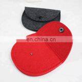 China Wholesale Mini Felt Purses for Women 2018 Handbag for Coin thumbnail-7