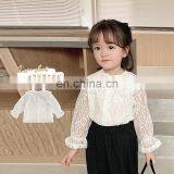 6780 Baby Boutique Clothing Girls Kids Sweet Shirt Long Sleeve Lace Blouse thumbnail-5