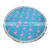 New Arrival Multi Pattern Color Digital Printed Custom Circle Microfiber Towels Turkish Round Beach Towel With Tassels thumbnail-7