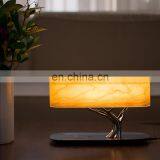 MESUN Home Design Wood Lamp Music Model With Wireless Charger and Bluetooth Music Speaker