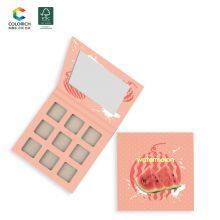 Empty Rectangular Square Triangle Eyeshadow Palette Custom Empty Magnetic Paper Packaging Gift Box 25 Color Eyeshadow Palette thumbnail-2