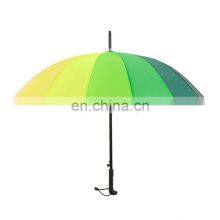 Wholesale Designer Brand Ladies Fashion Automatic Open Promotional Straight Colorful Umbrellas thumbnail-3
