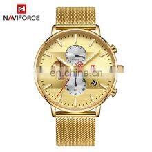 NAVIFORCE NF9169 Men Quartz Watch Simple Luxury Fashion Waterproof Mesh Watches For Mens On Sale thumbnail-4