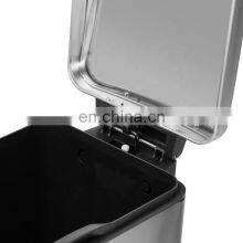 High Quality Stainless Steel Foot Car Diaper Unique Medical Kitchen Metal Garbage Bin For Sale Trash Can thumbnail-2