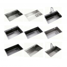 Premium 304 Steel Kitchen Sink + Full Fitting Kit for Home Use