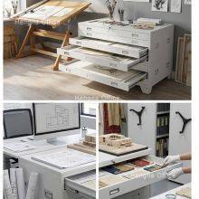 Abschließbares Kunststudioschrank für Drucke JUNTUO01rh Professionelle Archivstahlflachdateien für Kunstwerke thumbnail-4