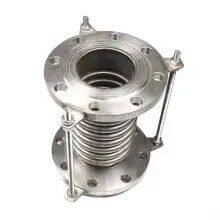 Keding 304 316L Stainless Steel Expansion Joint 310S 2205 Metal Bellows Compensator Double Flange Type thumbnail-3