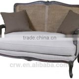 SF-4064 Great Nice Luxury Two Seater Sofa Furniture with Rattan Back                        
                                                Quality Choice