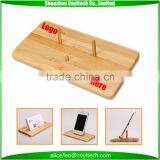 New Arrivel CM-10 Bamboo Mobile Phone Name Card Holder Stand Mount thumbnail-2