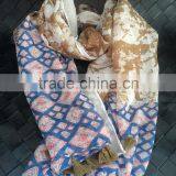 Ink Painting Print Design Large Long Cotton Pashmina Scarf Women Hijab Quality Choice thumbnail-4