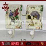 Wall Hangers Wall Coat Hooks Flora Decal Metal Coat Hook thumbnail-3