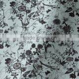 Cross Embossing With Beautifully Printed Flower Pattern Pvc Rexine Leather Fabric for Bags Guangzhou Leather Manufacturer