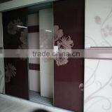 partition sliding door decorative glass