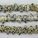 Wholesale 13 x 18mm Dalmatine Jasper Bear Beads thumbnail-1