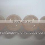 16 Inch Natural Rose Quartz Round Bead thumbnail-1