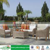 Outdoor Rattan Furniture PE Patio Wicker Chaise Sofa Set thumbnail-1