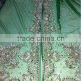 Blue Beaded Moroccan Caftan Fabric Supplier (KFT-012)
