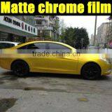 Newest Product ! Gold Matte Chrome Metallic Car Wrap Vinyl Film With Air Bubble Size:1.52*20m thumbnail-3