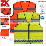 100% Polyester High Visibility Reflective Running Vest With EN20471 and ANSI/ISEA thumbnail-1