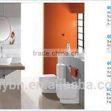 Sanitary Ware Ceramic One-piece Toilet Basin Bidet 4 Sets thumbnail-3