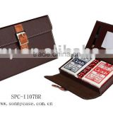 Leather Playing Card Box Set