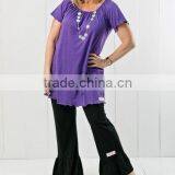 Excellent Quality Personalized Wholesale Ruffle Pants For Adults Casual ruffle pant