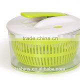 2016 Hot Selling in Europe Multi-function Plastic Collapsible Salad Spinner With Mandoline Slicer Plastic Salad Mixer