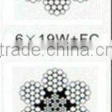 6x19W Steel Wire Rope