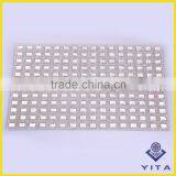 24x40cm Glass Crystal Material Hot Fix Rhinestone Mesh Sheet For Lady Shoes thumbnail-2