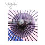 Peacock Pink Background Hand Painted Handmade Japanese Paper Umbrella thumbnail-5