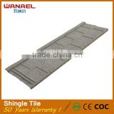 Wanael quality guarantee long term color stability corrugated residential steel roofing shingles suppliers cost