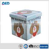 Removable Cover Roomy Foldable Storage Ottoman thumbnail-2