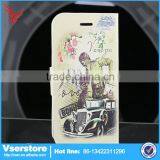 2015 Wholesale High Quality Fashion Custom Leather Mobile Phone Case For Iphone 6G With Car and Human Printing thumbnail-1