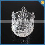 China Crystal Hand Pressed Glass Antique Votive Cup With Christmas Tree Patttern thumbnail-3