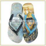 New Fashion EVA Flip Flop Beach Rubber Embossed Thong Slipper for Men thumbnail-1
