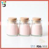 100ml Glass Milk Jar/ Bottle With Cork Lid/glass Candy Pot thumbnail-1