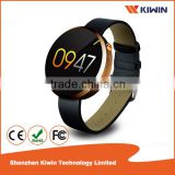 Luxsure 1.22 inch touch screen android smart watch with heart rate monitor, waterproof dm360 bluetooth smart watch