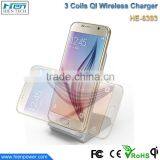 3 Coil For All Phones Charging Qi Wireless Charger Stand thumbnail-1